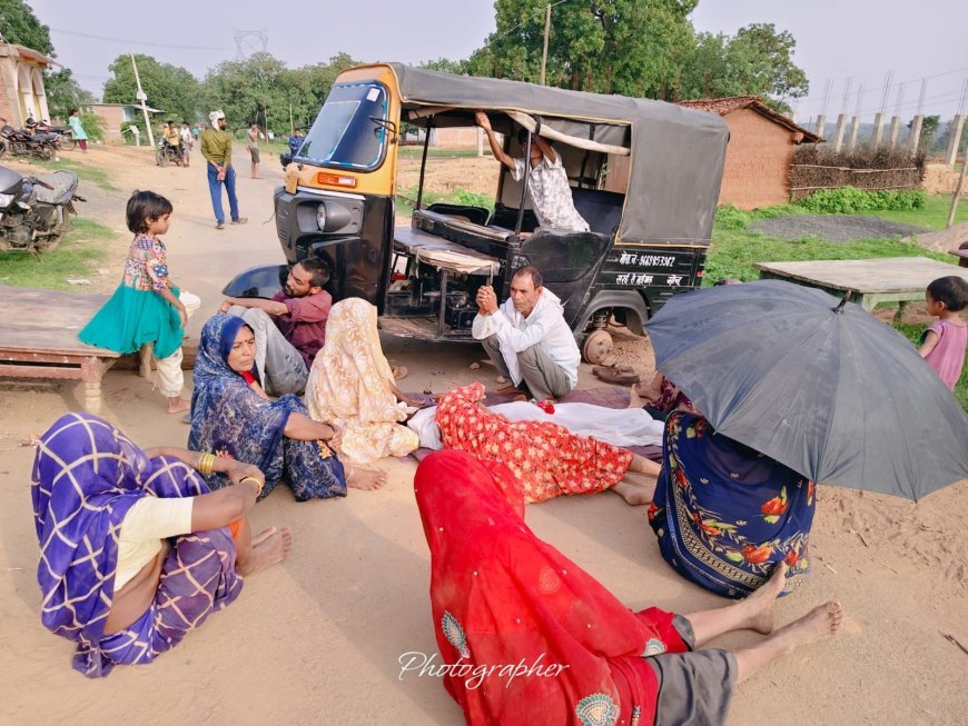 भरसेड़ा में तेज रफ्तार ऑटो की टक्कर से 3 साल की मासूम की मौत, ग्रामीणों ने किया चक्काजाम