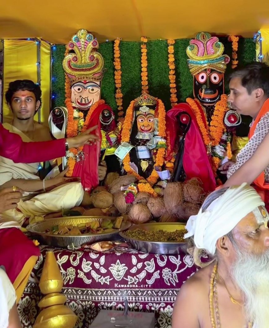 धर्मनगरी कवर्धा में श्रद्धा और उल्लास के साथ निकली भगवान जगन्नाथ की भव्य रथयात्रा