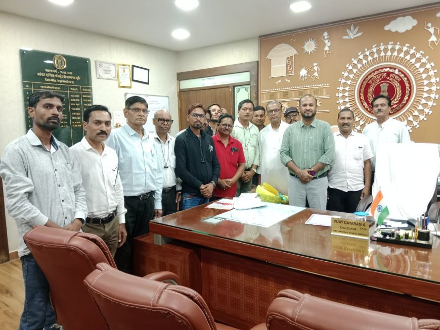 जिला प्रेस क्लब के पदाधिकारियों ने कलेक्टर से की मुलाकात, जिले की प्रमुख समस्याओं पर हुई चर्चा