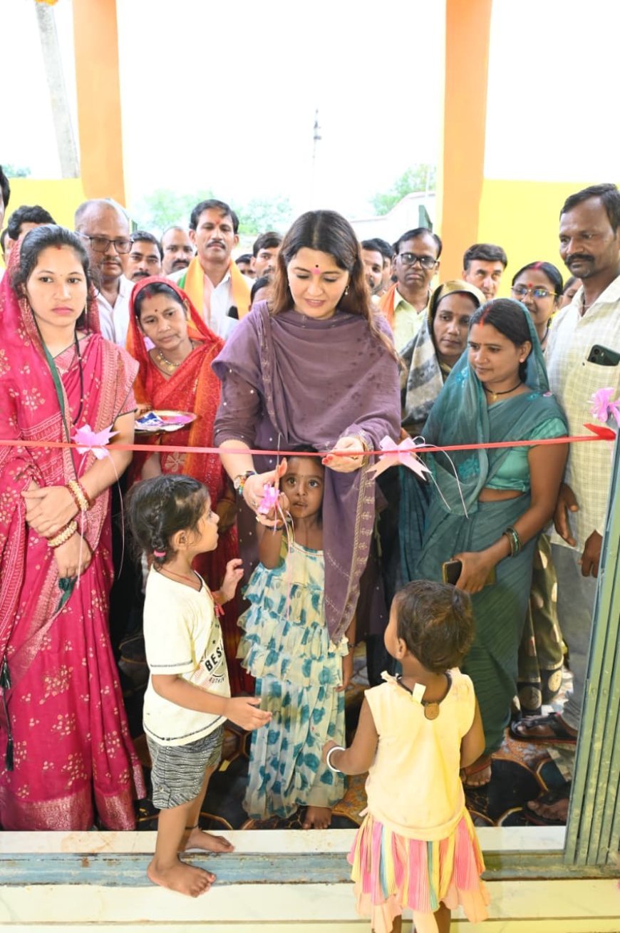 विधायक भावना बोहरा ने इन्दौरी क्षेत्र के विभीन्न ग्रामों में ₹1.07 करोड़ से अधिक के विकास कार्यों का किया भूमिपूजन एवं लोकार्पण