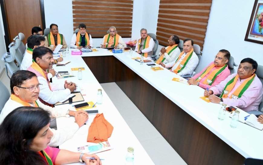 मिशन 2028 की तैयारी में जुटी भाजपा, रायपुर में रणनीतिक बैठक में संगठन विस्तार पर मंथन