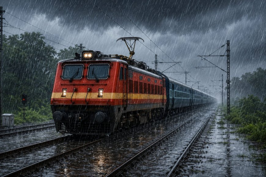 मुंबई में भारी बारिश का असर: रतलाम मंडल से गुजरने वाली कई ट्रेनें घंटों लेट, यात्रियों को यात्रा से पहले स्टेटस जांचने की सलाह