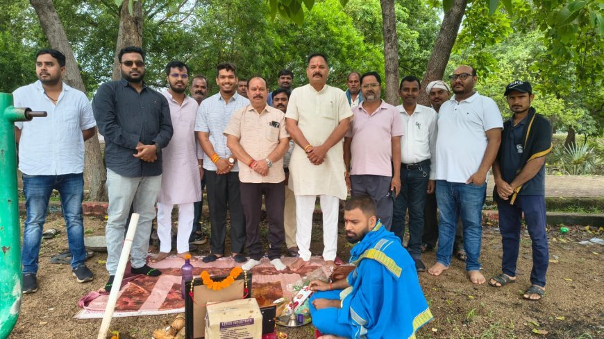 शिवपुरी गार्डन का होगा कायाकल्प, जामुल में उन्नयन कार्य का हुआ शुभारंभ