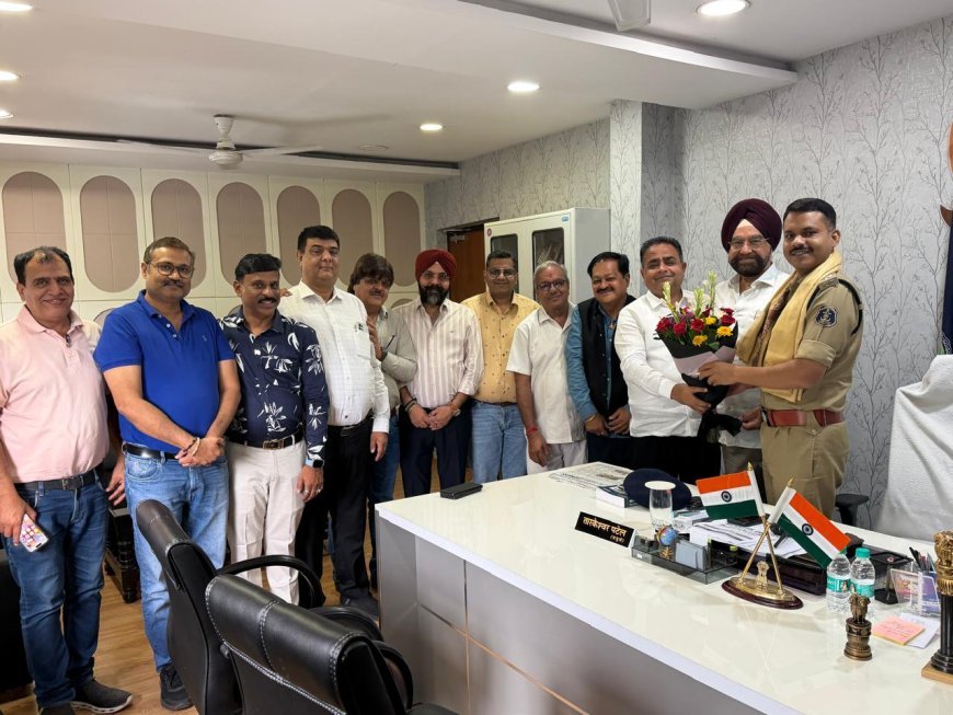 छत्तीसगढ़ चेम्बर प्रतिनिधिमंडल ने पुलिस अधिकारियों से की सौजन्य मुलाकात, व्यापारियों की सुरक्षा पर हुई चर्चा