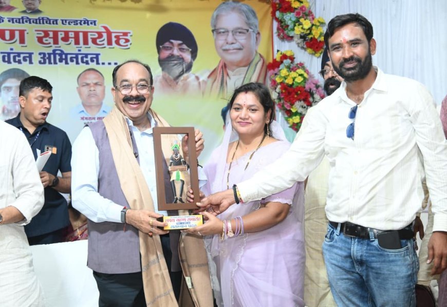 पथरिया में एल्डरमैनों का शपथ ग्रहण, उप मुख्यमंत्री अरुण साव ने 3.16 करोड़ रुपए के विकास कार्यों की घोषणा की