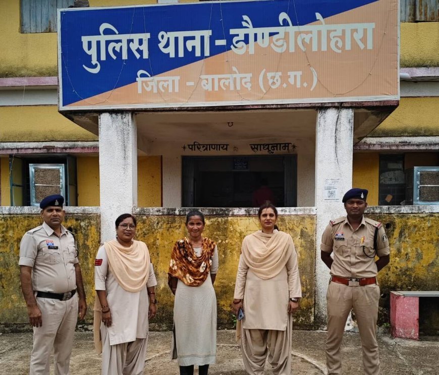 डौण्डीलोहारा पुलिस की बड़ी कार्रवाई, 7.920 बल्क लीटर अवैध देशी शराब जब्त, महिला गिरफ्तार