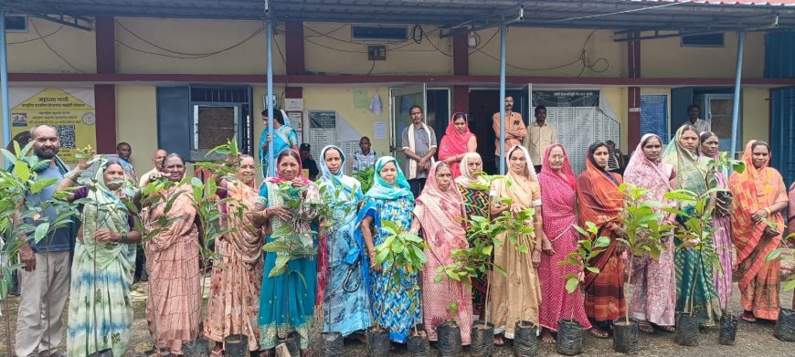 ओरमा में लगातार दूसरे वर्ष चला हरियाली अभियान, ग्रामीणों ने किया वृहद वृक्षारोपण