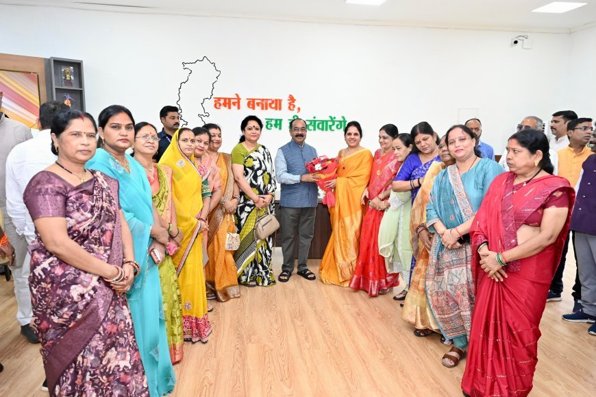 महापौर मीनल चौबे के नेतृत्व में पार्षदों ने उपमुख्यमंत्री अरुण साव से की मुलाकात, रायपुर के विकास कार्यों को मिलेगी गति