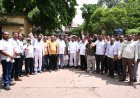 कांग्रेस नेता प्रकाश कश्यप की हत्या के विरोध में दुर्ग में उग्र प्रदर्शन, आरोपियों की गिरफ्तारी की मांग