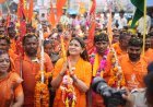 स्वतंत्रता दिवस पर तिरंगे और धर्म ध्वजा के साथ आगे बढ़ी विधायक भावना बोहरा और कांवड़ियों की कांवड़ यात्रा, राष्ट्रभक्ति और सनातन आस्था का दिखा अद्भुत संगम