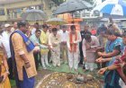 रायपुर ग्रामीण विधायक मोतीलाल साहू ने दलदलसिवनी में नवीन रंगमंच निर्माण का किया भूमिपूजन