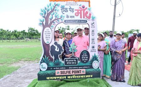 बलौदाबाजार में वन महोत्सव-2026 का आयोजन, ‘एक पेड़ मां के नाम’ अभियान से हरित भविष्य का दिया संदेश