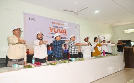 कवर्धा में ‘नशा मुक्त युवा–विकसित भारत संकल्प अभियान’ का शुभारंभ, युवाओं ने लिया नशा मुक्ति का संकल्प
