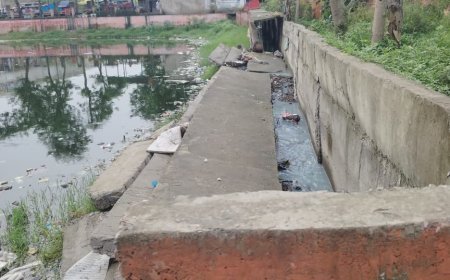 50 लाख की नाली पहली बारिश में क्षतिग्रस्त, किरोड़ीमल नगर में गुणवत्ता पर उठे सवाल