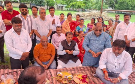 दुर्ग में गणेश महोत्सव-2026 की तैयारियां शुरू, रामेश्वरम थीम पर बनेगा भव्य पंडाल