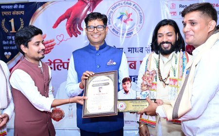 रायगढ़ पुलिस के आरक्षक रवि श्रीवास को मिला 'छत्तीसगढ़ रत्न सम्मान 2026', रक्तदान सेवा के लिए हुआ सम्मानित