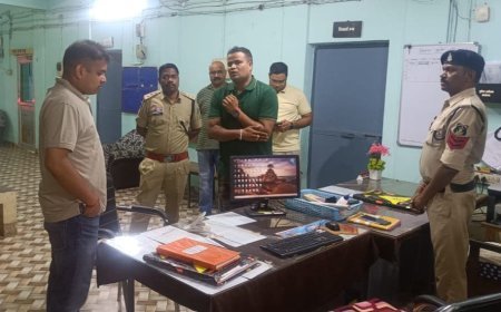 कुंडा थाने में आधी रात पहुंचे एसपी, कानून-व्यवस्था का लिया जायजा