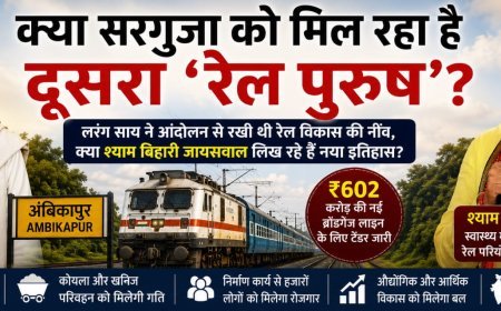 सरगुजा में नई रेल क्रांति: 602 करोड़ की परियोजना से एमसीबी को मिलेगी आधुनिक रेल कनेक्टिविटी