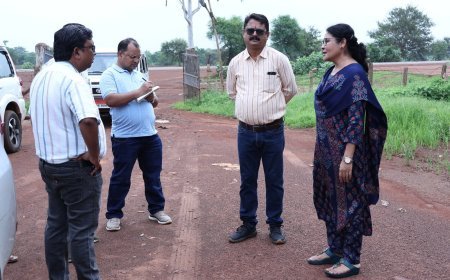 ग्राम जगतरा में बनेगी नई कृषि उपज मंडी, कलेक्टर ने प्रस्तावित स्थल का किया निरीक्षण