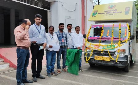 छिंदवाड़ा में प्रधानमंत्री फसल बीमा योजना प्रचार-प्रसार वैन को हरी झंडी, किसानों को योजनाओं का मिलेगा लाभ