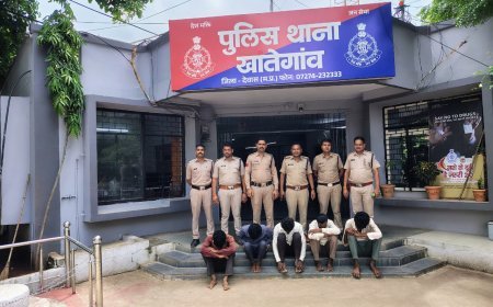 ऑपरेशन हवालात के तहत खातेगांव पुलिस की बड़ी कार्रवाई, वर्षों से फरार 5 स्थायी वारंटी गिरफ्तार