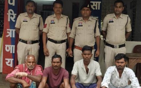 पेट्रोल पंप कर्मचारी पर जानलेवा हमला, चार आरोपी गिरफ्तार