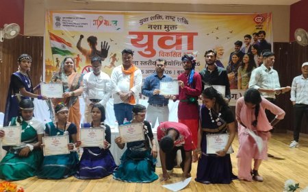 पेंड्रा में गूंजा ‘युवा फॉर विकसित भारत – नशा मुक्त यात्रा’, जिला विजेता अब राज्य स्तर पर दिखाएंगे प्रतिभा