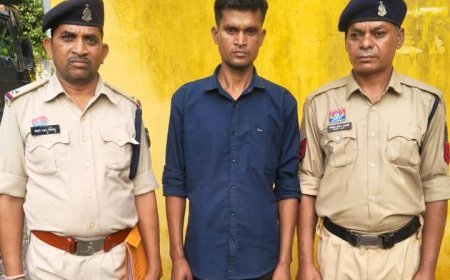 हत्या के प्रयास के मामले में फरार आरोपी गिरफ्तार, टंगिया बरामद कर न्यायिक अभिरक्षा में भेजा गया