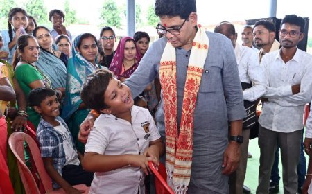 बहेसर-तुलसी सड़क निर्माण का भूमि पूजन, मंत्री टंक राम वर्मा ने 42 लाख रुपये के विकास कार्यों की घोषणा