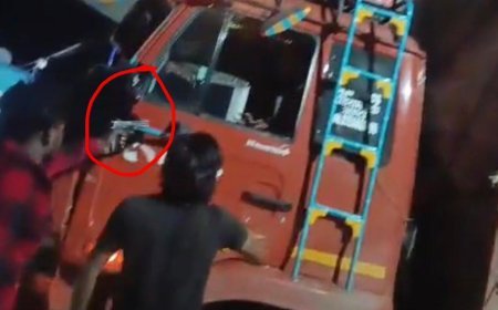 देवास में पेट्रोल पंप के पास ट्रक चालक से मारपीट, वाहन में तोड़फोड़ का VIDEO वायरल