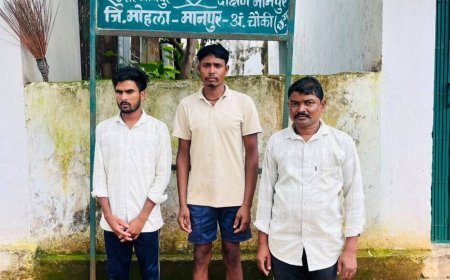 मोहला-मानपुर में वन विभाग की बड़ी कार्रवाई, सांभर शिकार के आरोप में तीन ग्रामीण गिरफ्तार