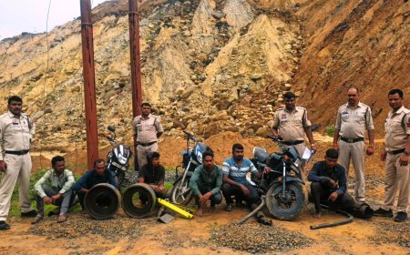 छाल पुलिस की बड़ी सफलता, SECL धरमखदान में चोरी का 24 घंटे में खुलासा, 6 आरोपी गिरफ्तार