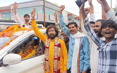 उज्जैन से अमरवाड़ा पहुंचे बाबा मन महेश्वर, नगरवासियों ने किया भव्य स्वागत