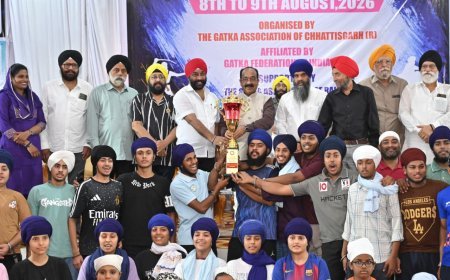 राज्य स्तरीय गतका प्रतियोगिता में रायपुर ओवरऑल चैंपियन, 16 जिलों के 357 खिलाड़ियों ने लिया हिस्सा