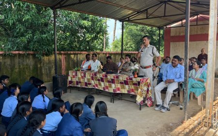 आत्मानंद स्कूल हरनगढ़ में जागरूकता कार्यक्रम, बच्चों को गुड टच-बैड टच और साइबर सुरक्षा की दी जानकारी