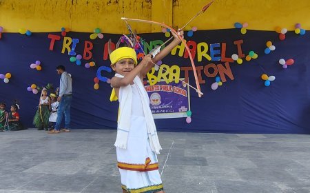 डीएवी मुख्यमंत्री पब्लिक स्कूल देहारगुड़ा में हर्षोल्लास से मनाया गया विश्व आदिवासी दिवस और हरेली उत्सव