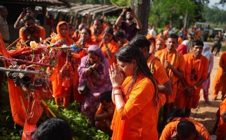 बोल बम के जयघोष से गूंजा वनांचल : विधायक भावना बोहरा और कांवड़ियों ने यात्रा के तीसरे दिन किया पंडरिया विधानसभा में प्रवेश, वन ग्राम महामाई से गौरकांपा तक तय की यात्रा