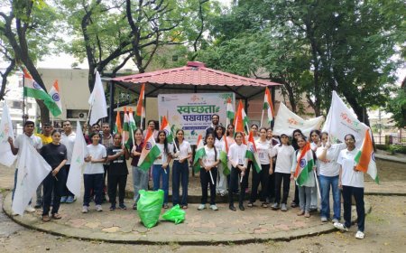 MY Bharat के स्वच्छता पखवाड़ा अभियान में विद्या वाटिका की सफाई, 40 से अधिक युवाओं ने किया श्रमदान