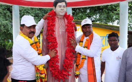श्यामगिरी में शहीद भीमा मंडावी को केदार कश्यप ने दी श्रद्धांजलि, शहीदों की स्मृति में किया पौधरोपण