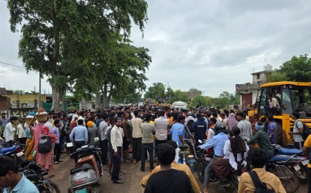 कवर्धा के भागूटोला में ट्रक ने 8 गौवंश को रौंदा, 4 की मौत, 4 घायल; ग्रामीणों ने किया चक्काजाम