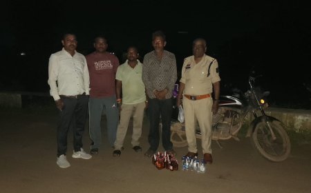 अवैध शराब के खिलाफ गुण्डरदेही पुलिस की बड़ी कार्रवाई, 32 पौवा शराब के साथ आरोपी गिरफ्तार