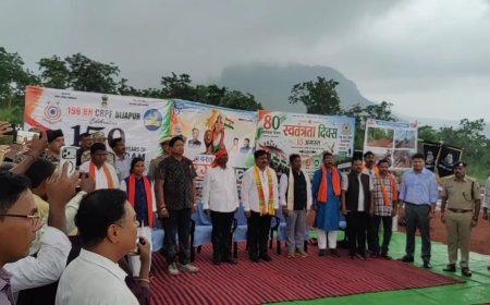 कर्रेगुट्टा पर पहुंची बस्तर तिरंगा यात्रा, विजय के प्रतीक के रूप में उप मुख्यमंत्री विजय शर्मा ने फहराया तिरंगा