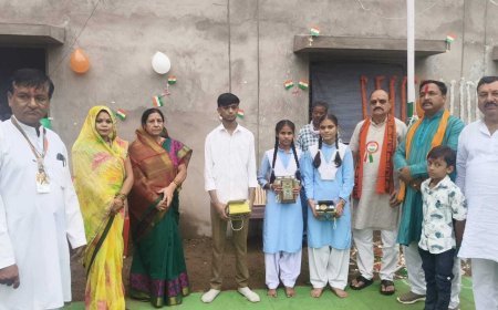 टड़ा ग्राम में धूमधाम से मनाया गया स्वतंत्रता दिवस, तिरंगा यात्रा में उमड़ा देशभक्ति का उत्साह