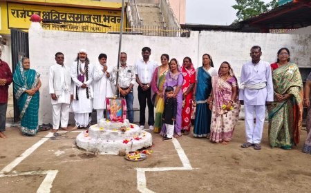 ननकटठी के राजपूत भवन में हर्षोल्लास से हुआ ध्वजारोहण, भारत माता और वीर शहीदों को किया नमन