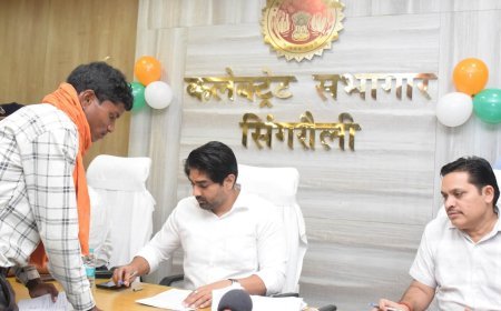सिंगरौली में कलेक्टर की अध्यक्षता में जिला स्तरीय जनसुनवाई, समस्याओं के त्वरित निराकरण के निर्देश