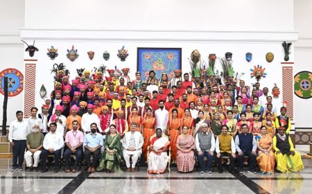 राष्ट्रपति भवन में गूंजी धमतरी की मांदर थाप, सरईटोला के कलाकारों ने राष्ट्रीय मंच पर बिखेरी छत्तीसगढ़ की लोकसंस्कृति