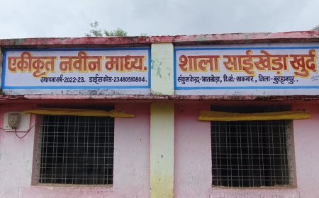 साईं खेड़ा खुर्द स्कूल में शौचालय की समस्या, जर्जर व्यवस्था के कारण बच्चों को हो रही परेशानी