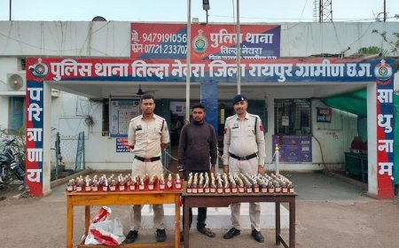 अवैध शराब मामले में तिल्दा न्यायालय का बड़ा फैसला, आरोपी को एक साल की सजा