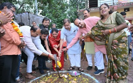 नागपंचमी पर महापौर मीनल चौबे ने पूरा किया वादा, मां दंतेश्वरी अखाड़ा के विकास के लिए 9 लाख के कार्यों का भूमिपूजन