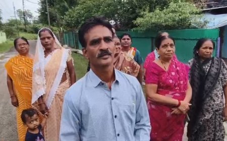 नेपानगर के वार्ड 11 में पेयजल संकट, नल में पानी नहीं आने से वार्डवासी आक्रोशित